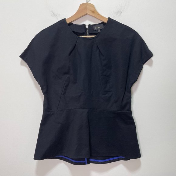 Aritzia T. Babaton Peplum Top sz 4 - Picture 2 of 12
